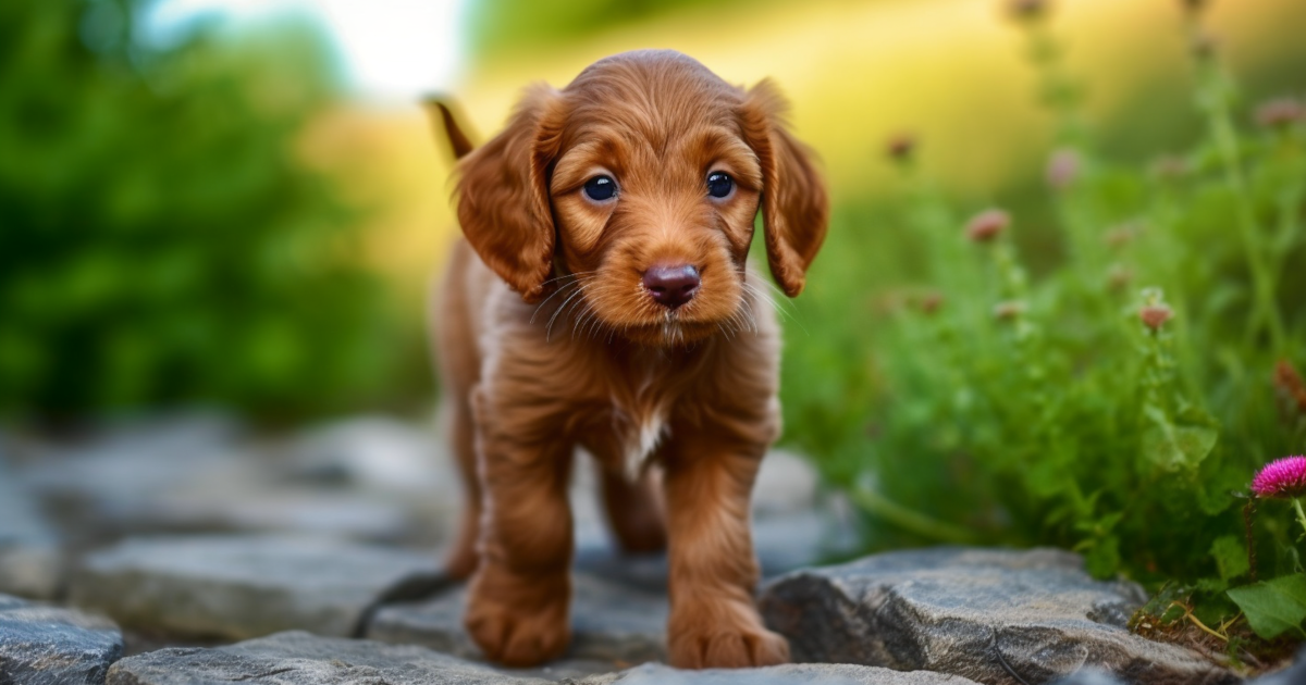 Irish setter best sale mini poodle mix